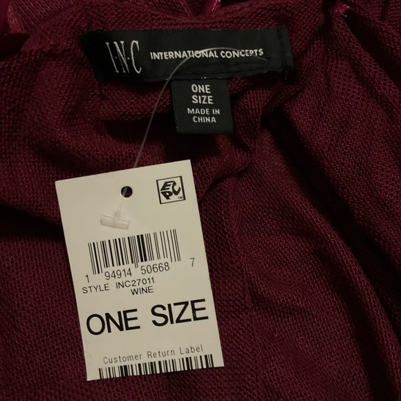 INC Rose or Brown Colored Kimono One Size NWT - Picture 12 of 12